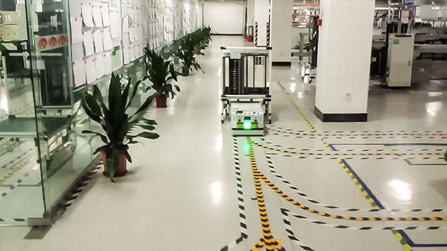 Richting de Tunnel automatiseerde AGV van Intralogisticsbi Geleide Voertuigrobot met Hoge Ladingscapaciteit